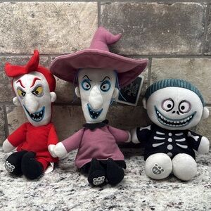 Build A Bear Disney Tim Burton Nightmare Before Christmas Lock Shock and Barrel